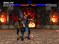 une photo d'Ã©cran de Mortal Kombat 4 sur Nintendo 64